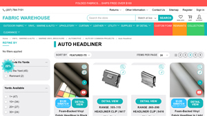 Fabric Warehouse - Foam-Backed Vinyl Fabric Headliner