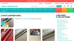 Fabric Warehouse - Faux Leather Vinyl Collection