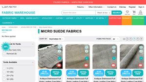 Fabric Warehouse - MicroSuede Upholstery Fabrics