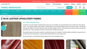 Fabric Warehouse - Faux Leather Upholstery Fabric