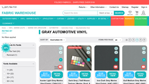 Fabric Warehouse - Gray Automotive Vinyl
