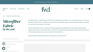 Fabric Wholesale Direct - Microfiber Fabric by the Yard