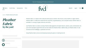Fabric Wholesale Direct - Pleather Fabric Collection