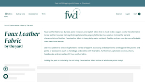 Fabric Wholesale Direct - Faux Leather Fabric