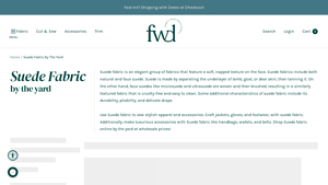 Fabric Wholesale Direct - Suede Fabric