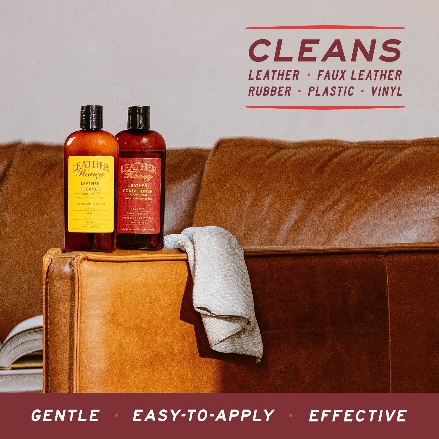 An application scenario or product detail of faux leather care - Image 7