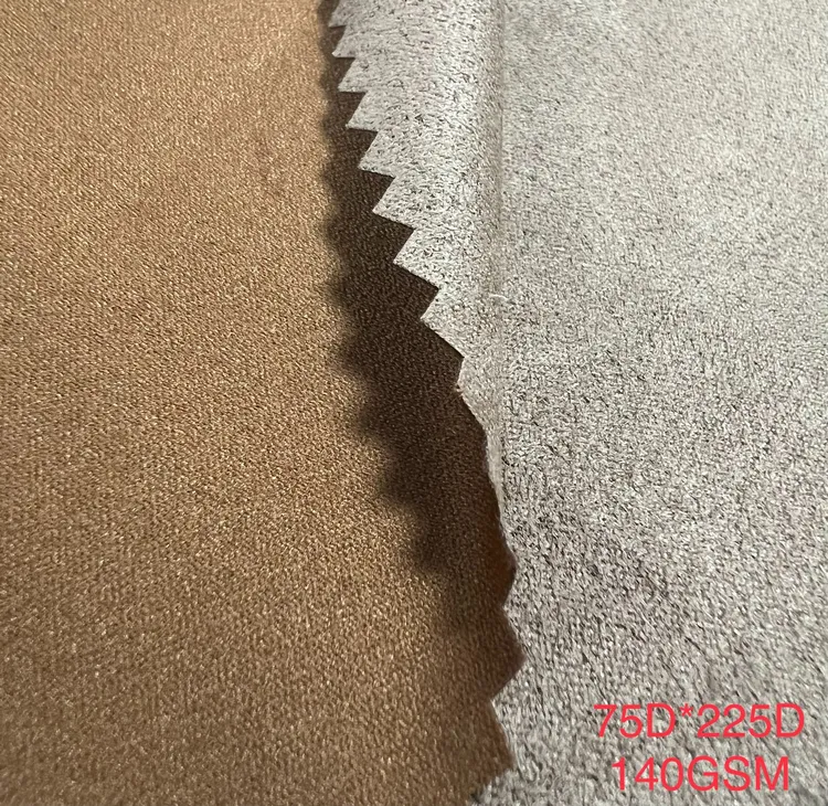 An application scenario or product detail of faux suede fabric for clothing - Image 19