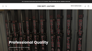 Fire Dept Leather - Firefighter Radio Straps