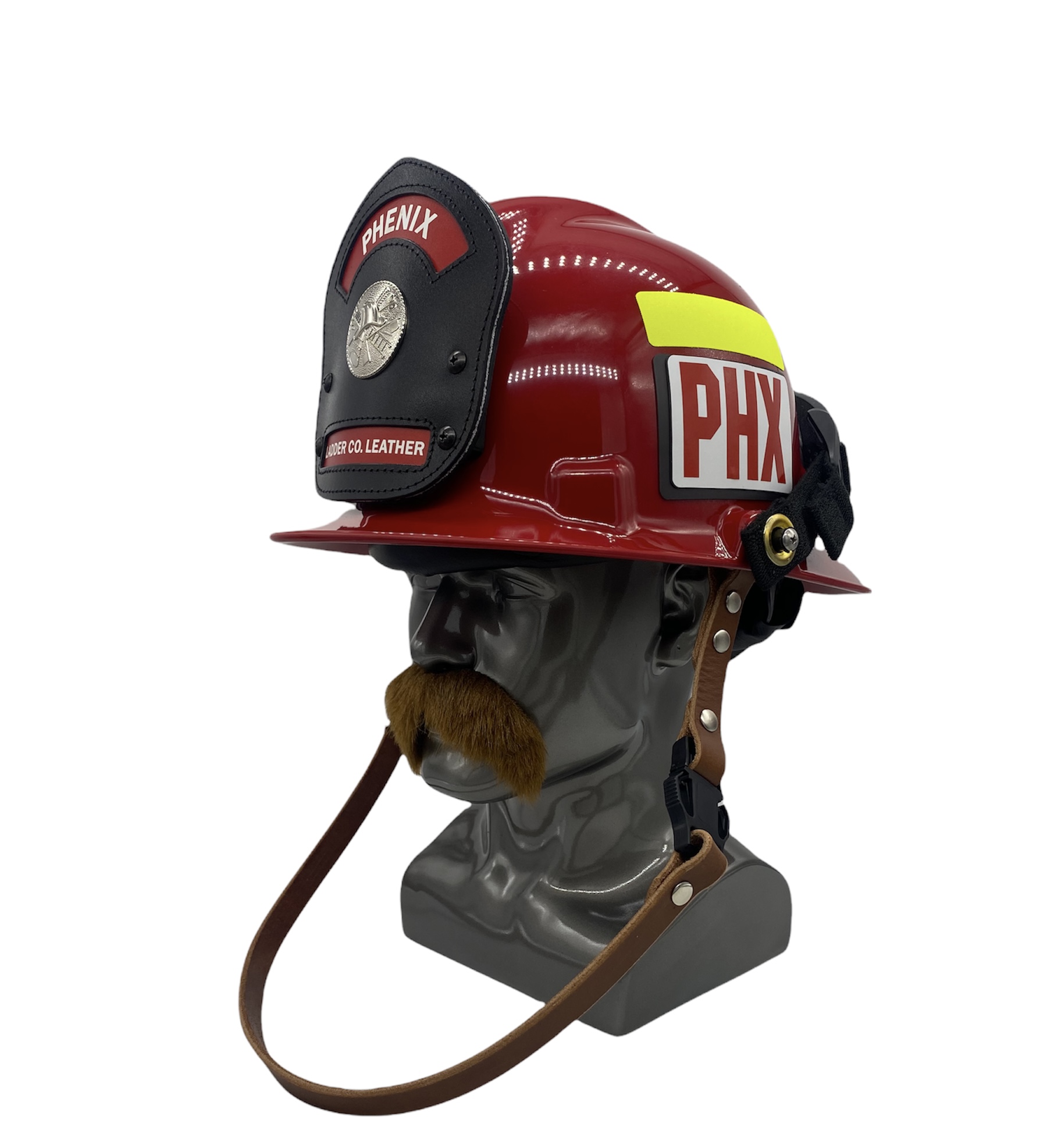 An application scenario or product detail of firefighter helmet leather chin strap - Image 2