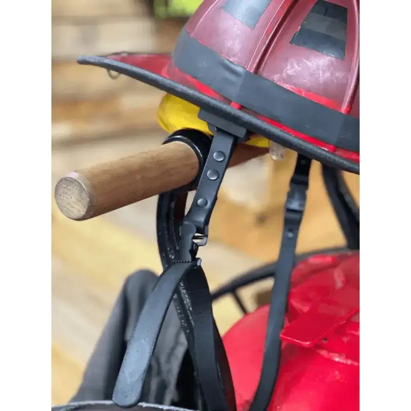 An application scenario or product detail of firefighter helmet leather chin strap - Image 8