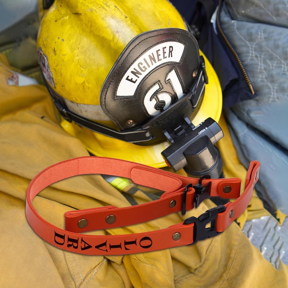 An application scenario or product detail of firefighter helmet leather chin strap - Image 19