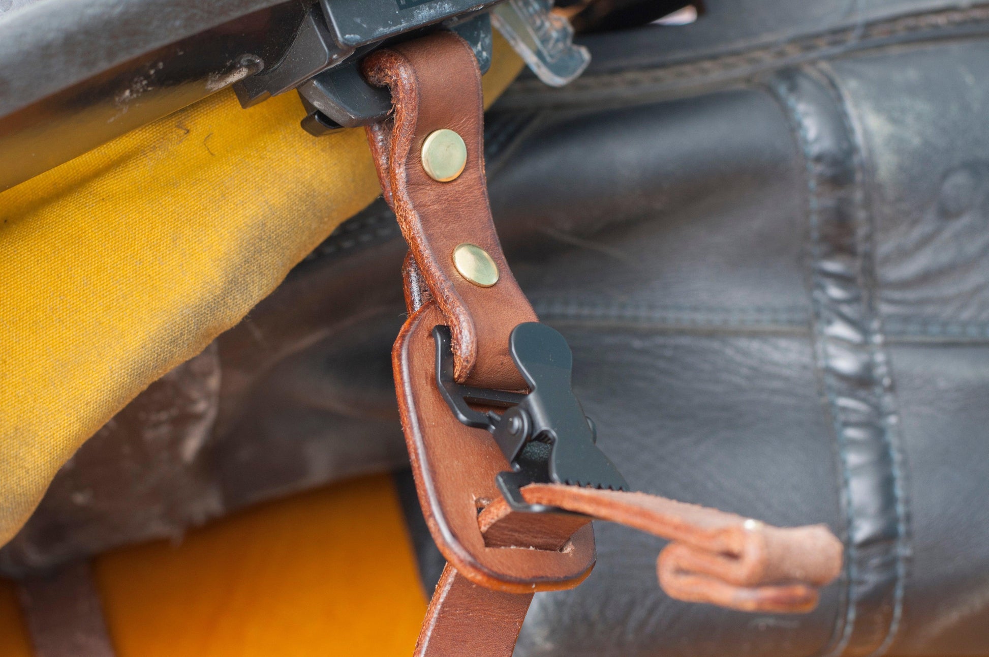 An application scenario or product detail of firefighter leather chin strap - Image 18