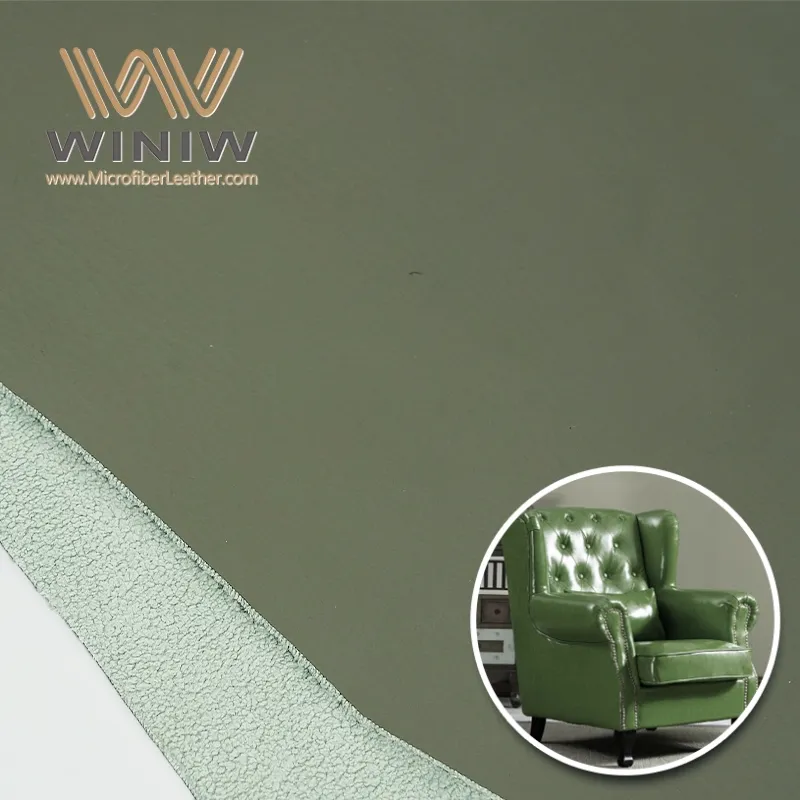 Couro de microfibra à prova de fogo para estofos de móveis