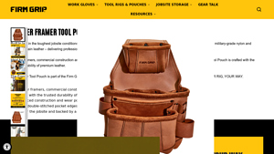 Firm Grip - Leather Framer Tool Pouch