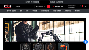 First MFG Co. - Raider Men's Motorcycle Leather Jacket