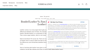 Forbes & Lewis - Bonded Leather