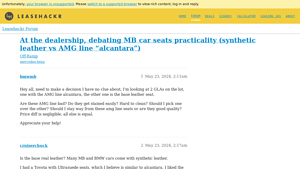 Mercedes-Benz GLA - AMG Line Alcantara vs. MB-Tex Seats
