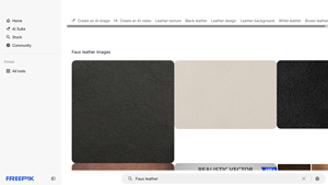 Freepik - Faux Leather Images