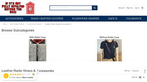 Fully Involved Leatherworks - Leather Radio Straps & Accessories
