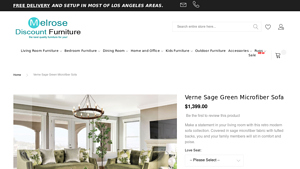 Verne - Sage Green Microfiber Sofa