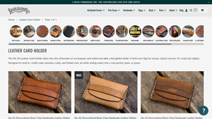 Galen Leather - Personalized Handmade Business Card Holder