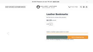 Gallery Leather - Leather Bookmarks