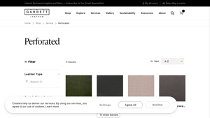 Garrett Leather - Perforated Leather Patterns