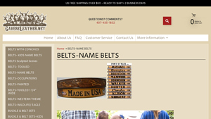 Gavere Leather - Customizable Leather Name Belts