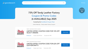 Tandy Leather Factory - Coupon Codes