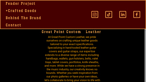 Great Point Custom Leather - Handcrafted Leather Goods