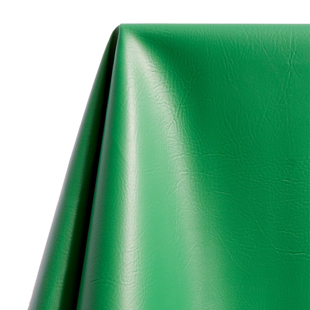 An application scenario or product detail of green leather fabric - Image 12