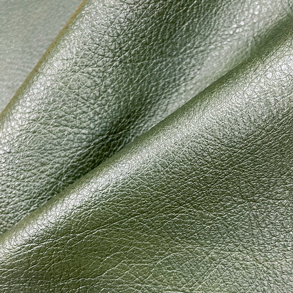 An application scenario or product detail of green leather fabric - Image 14