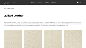 Green Hides - Quilted Leather