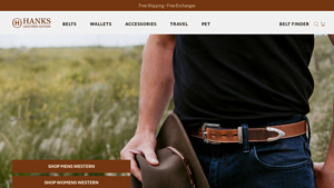 Hanks Belts - Everyday Belt & Montana Bison Double Layer