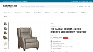 King Hickory - The Hannah Custom Leather Recliner
