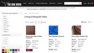 Hide & Leather House - Leather Lining for Orthopedic Use