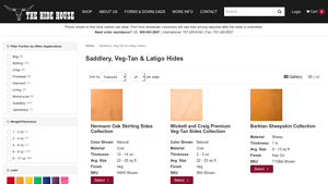 Hide & Leather House - Saddlery & Vegetable Tanned Leather