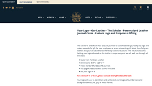 Holtz Leather - The Scholar Leather Journal Cover
