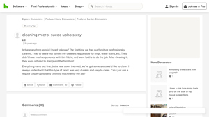 Houzz - Micro-Suede Upholstery Care