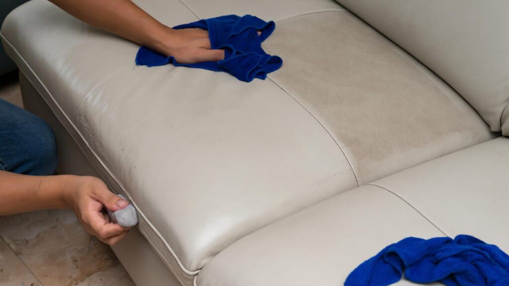 Featured image for the how to clean faux leather couch naturally guide