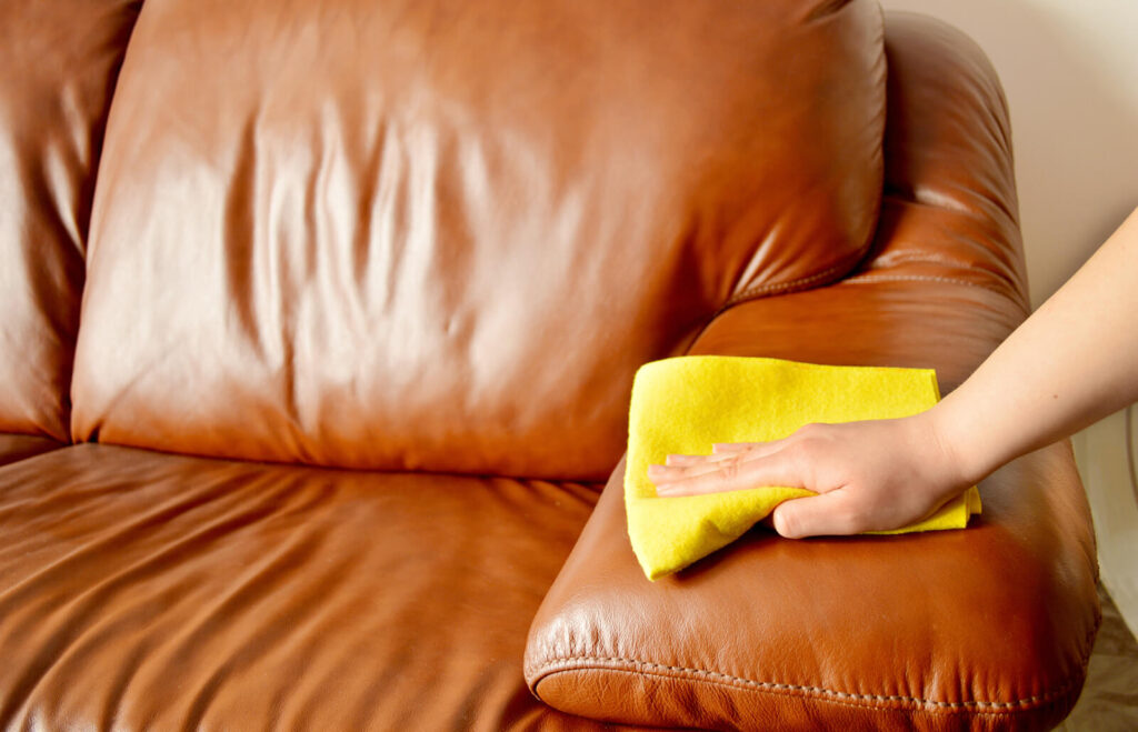 Featured image for the how to clean faux leather furniture guide