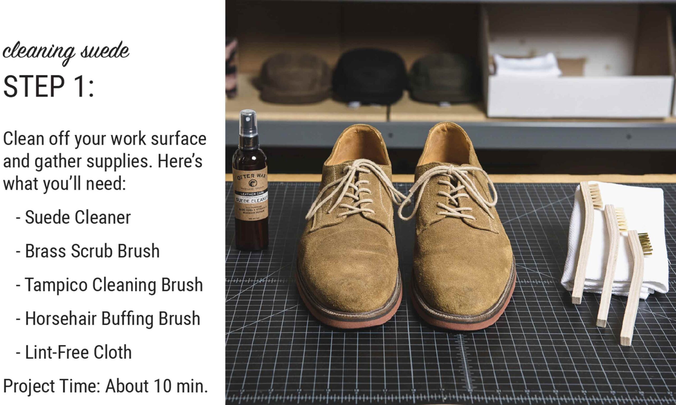 An application scenario or product detail of how to clean leather suede shoes - Image 6