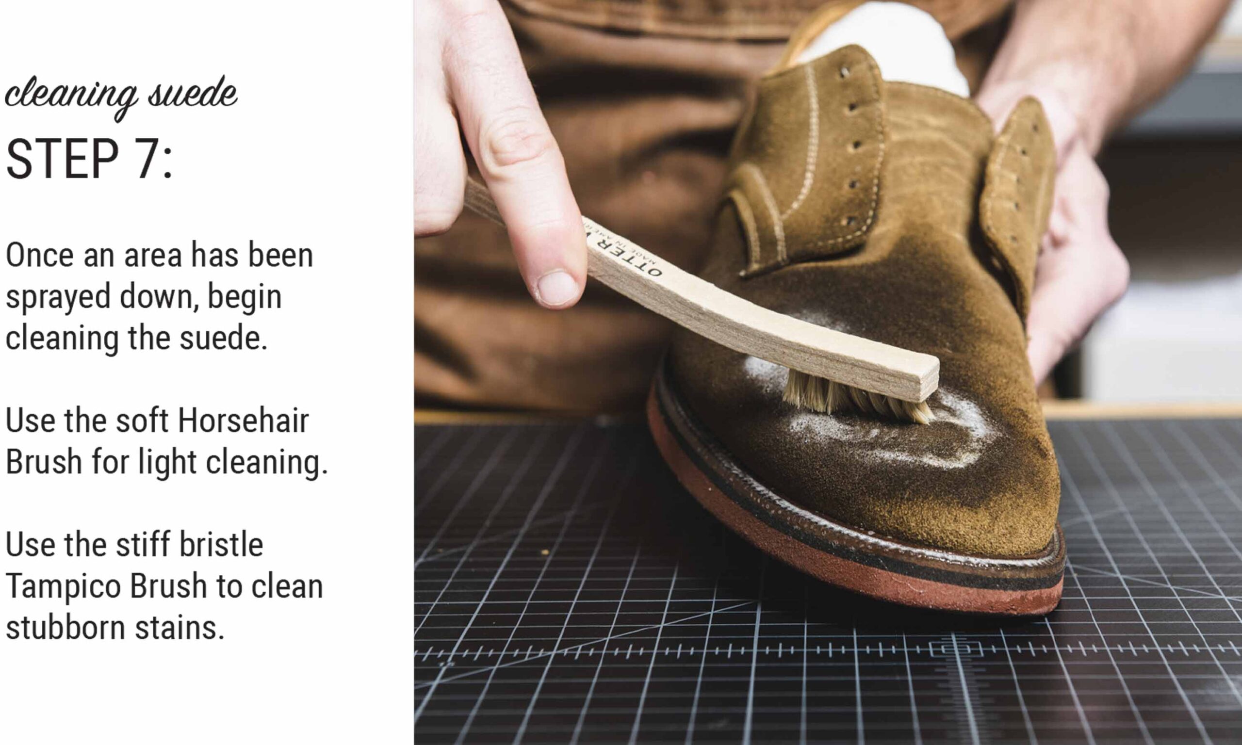 An application scenario or product detail of how to clean suede leather - Image 12