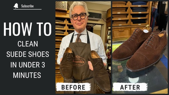 An application scenario or product detail of how to clean synthetic suede shoes - Image 7