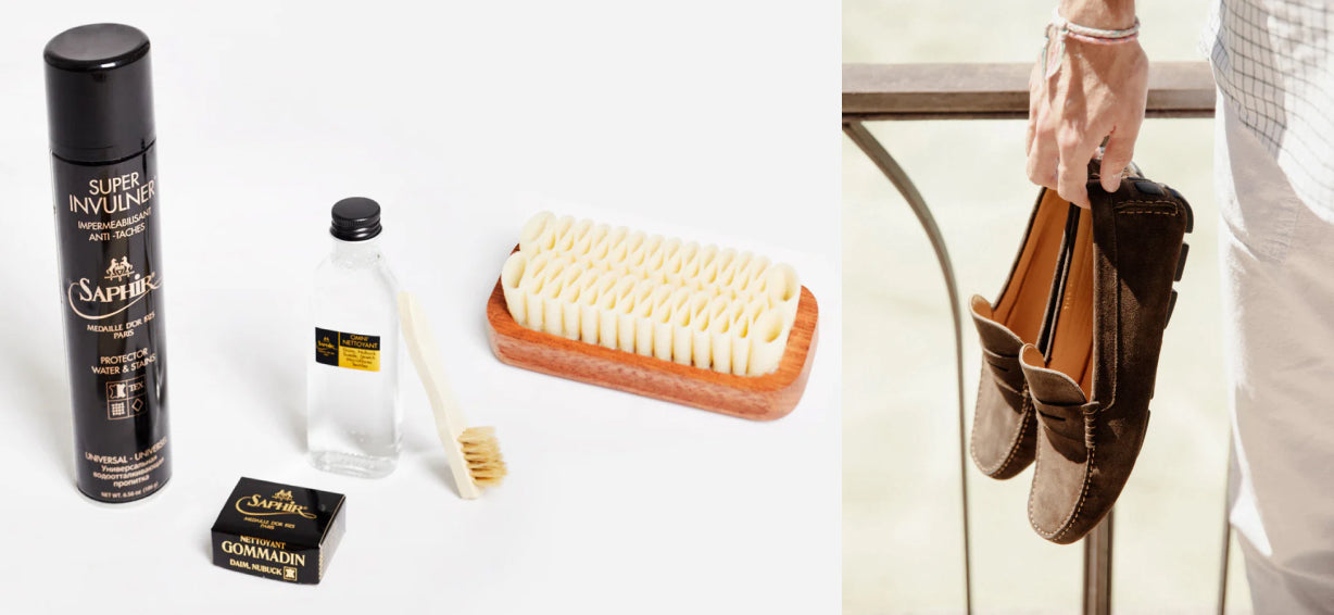 An application scenario or product detail of how to clean synthetic suede shoes - Image 17