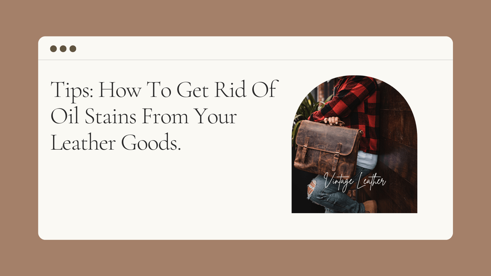 An application scenario or product detail of how to get rid of oil on leather - Image 19