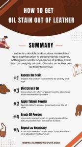 Featured image for the how to get rid of oil on leather guide