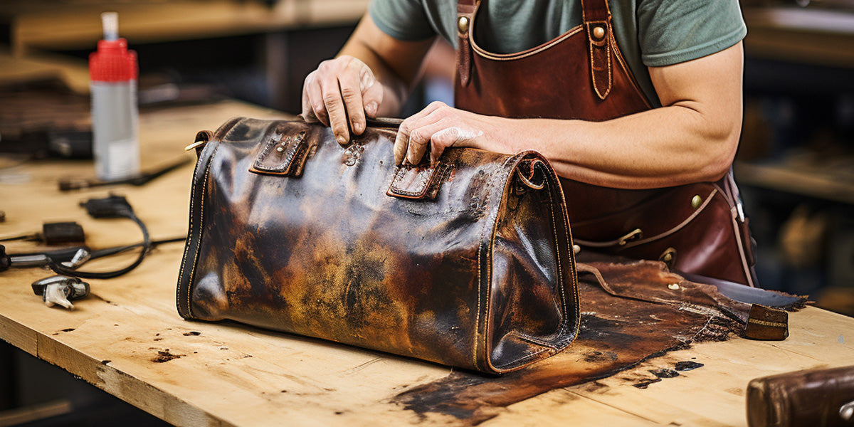 An application scenario or product detail of how to get rid of oil stains on leather - Image 13