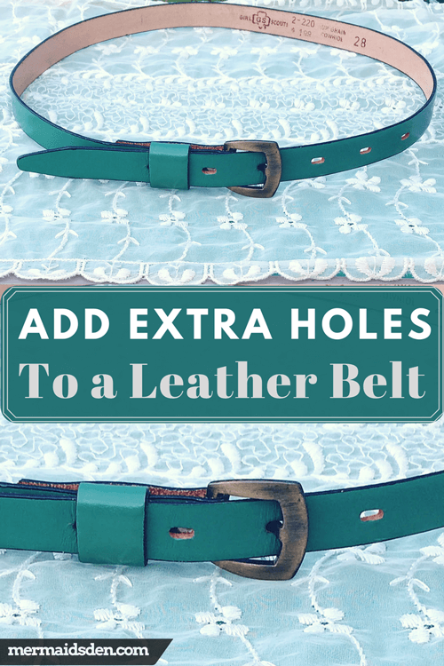 An application scenario or product detail of how to make a hole in a leather belt - Image 9