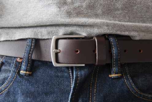 An application scenario or product detail of how to make a hole in a leather belt - Image 14